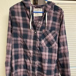 Hooded flannel